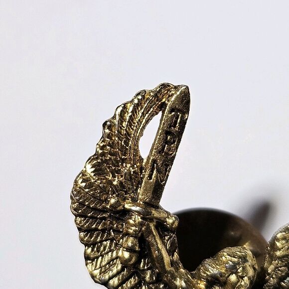 *Sale* Trinity Broadcasting Network Warrior Angel Pin Gold Tone Aprx 1 inch - Picture 4 of 10